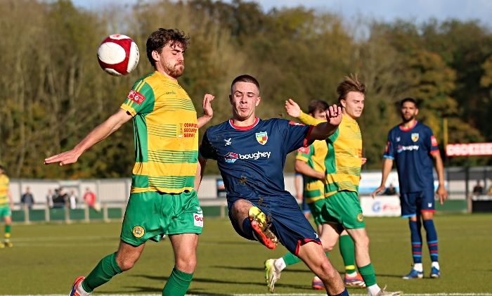 First-half - Nathan Sandison crosses the ball (1)