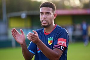 Full-time - Dabbers captain Troy Bourne thanks the fans