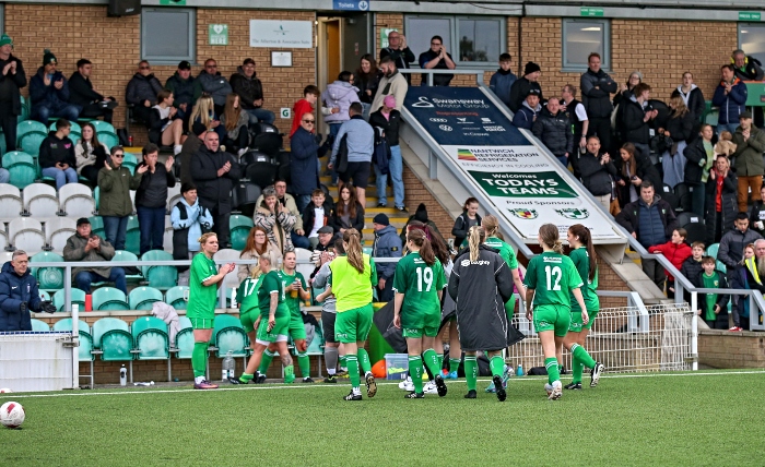 Full-time - Dabbers players applauded off the pitch (1)