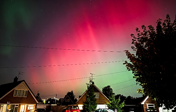 Northern Lights viewed from Wistaston (1)