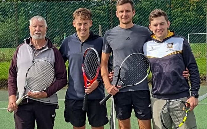 Open Doubles Finalists - George Raiswell - Ben Reinhardt and Luke Brierley - Tom Davies (1)