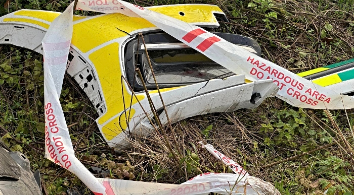 ambulance debris side of A530