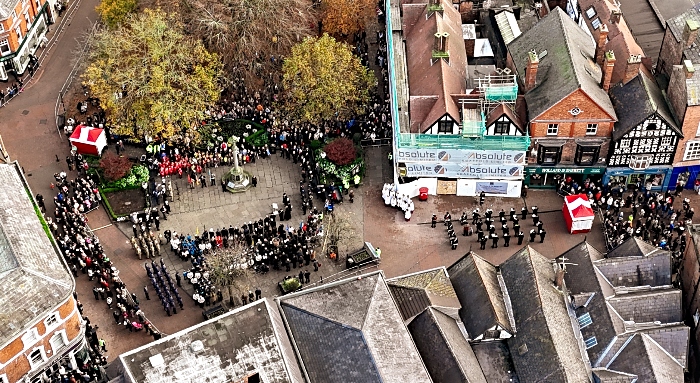 aerial host of Remembrance Sunday