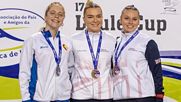 Alicia Evanson - wins bronze for GB tumbling gymnast