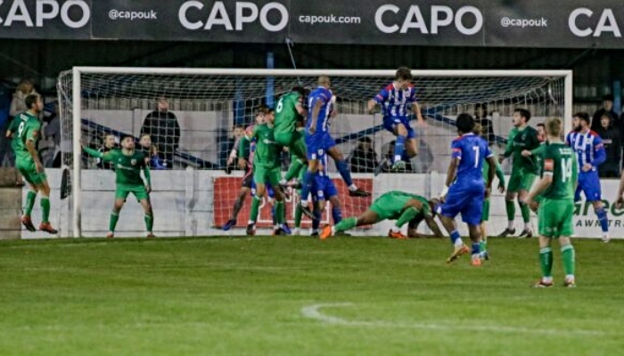 Clitheroe equalise against Nantwich Town