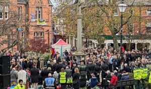 Thousands attend packed Nantwich Remembrance service