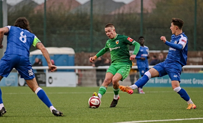 First-half - Nathan Sandison on the ball (1)