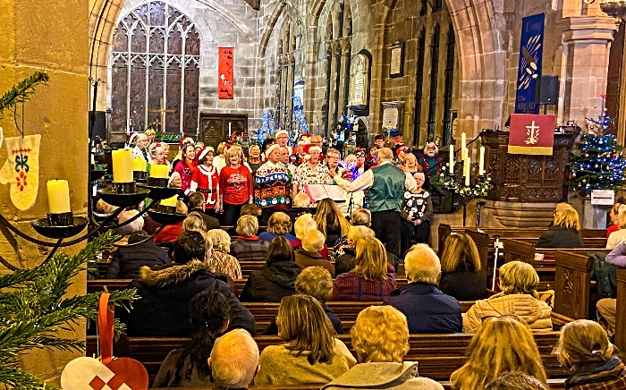 Publicity photo - The Funky Choir performing during a previous Christmas concert at St Mary's Acton (1) (1)