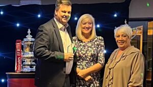 Nantwich Town employee honoured with Cheshire FA award