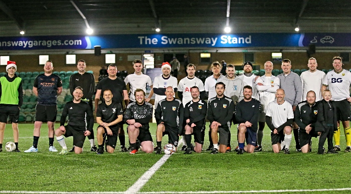 Hospital game - Dabbers Coaches and Dabbers Foundation Coaches prior to their charity football match (1)