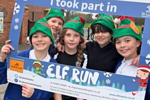 Calveley Academy spreads festive cheer with charity Elf Run