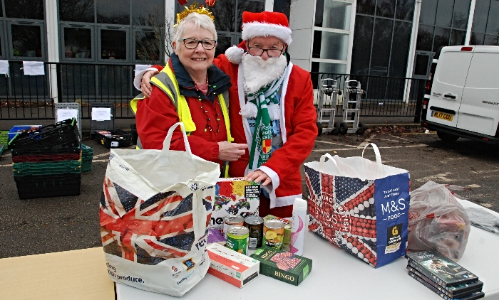 Foodbank donation event at Brine Leas School