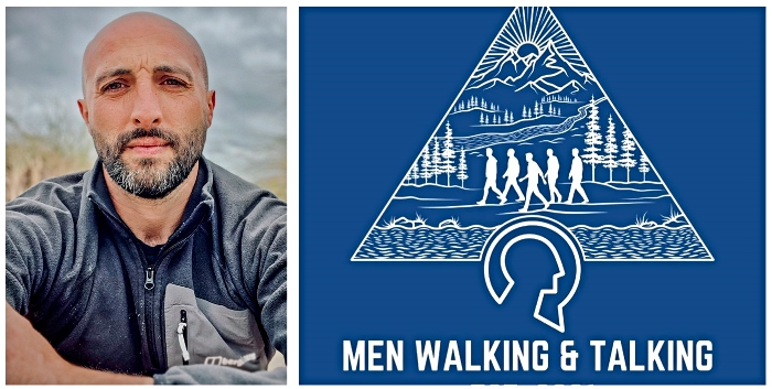 Men Walking and Talking