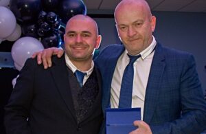 Unsung Hero Award - Lyndon Wain (right) receives his award from Craig Acton (1)