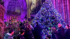 Nantwich sparkles at second annual Christmas Tree Festival