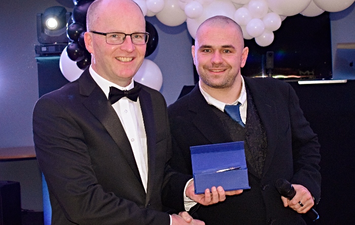 Volunteer of the Year 2024 Award - Jonathan White (left) receives his award from Craig Acton (1)