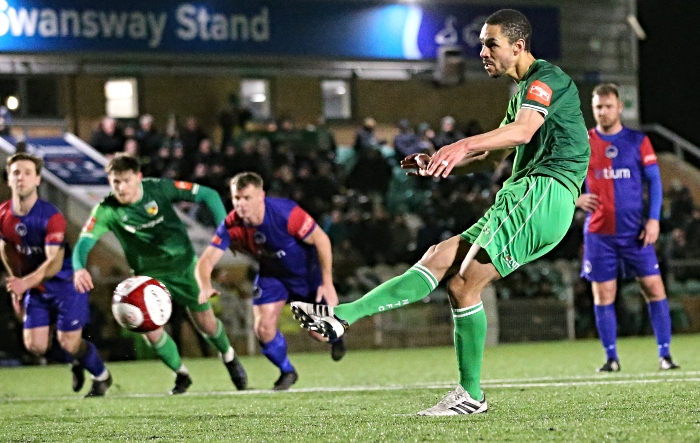 First-half - Byron Harrison penalty hit the crossbar (1)