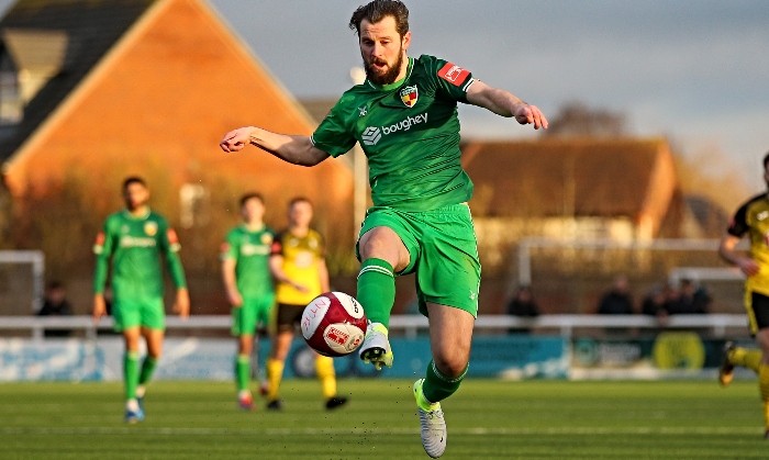 First-half - Tom Pratt controls the ball (1)First-half - Tom Pratt controls the ball (1)