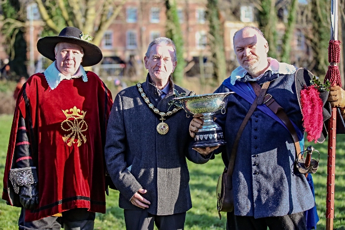 Mill Island - Battle of Nantwich trophy presentation