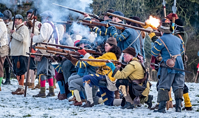 Publicity photo - musketeers shoot on Mill Island (2) (1) (1)