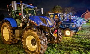 Community spirit shines at Nantwich Christmas Tractor Run