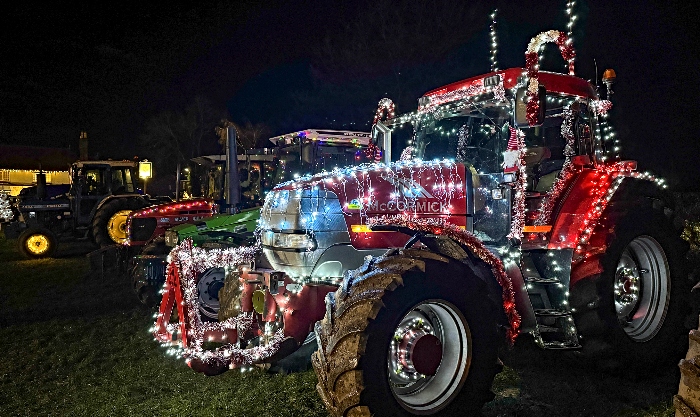 Tractors on display at The Royal Oak in Worleston (5) (1)