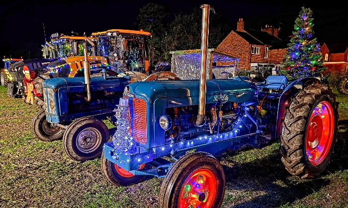 Tractors on display at The Royal Oak in Worleston (6) (1)