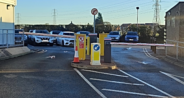 parking spaces at Leighton Hospital