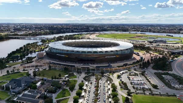 unsplash.com - optus stadium, australia, victoria park drive, and burswood wa in Burswood, Australia by Harrison Reilly (@harryr)