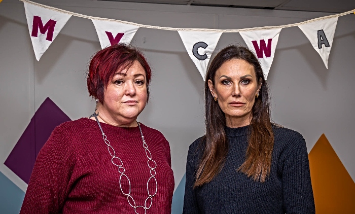 MyCWA Chief Executive Saskia Lightburn-Ritchie (L) and survivor Abi Blake (PDR Photography) (1)