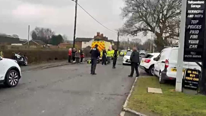 Newcastle Road incident in Shavington