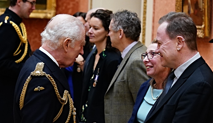 ROYAL Humanitarian - Buckingham Palace medal ceremony - pic by Jordan Pettitt_PA Media