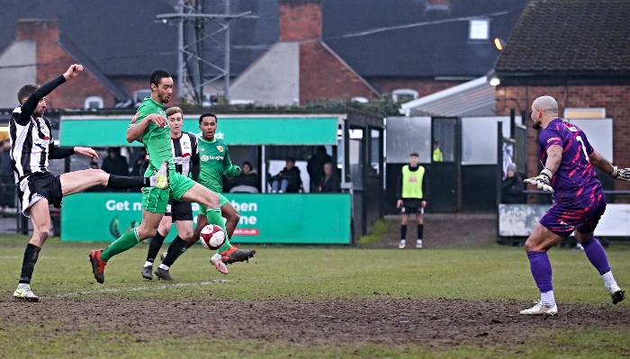 Second-half - Byron Harrison equalises for the Dabbers (1)