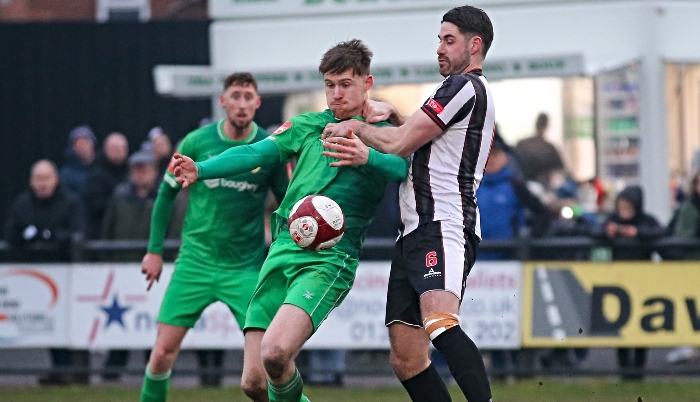 Second-half - Rangers grapple for the ball (1)