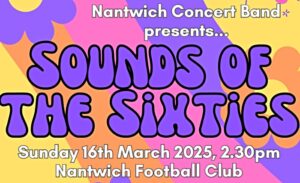 Nantwich Concert Band to perform Sixties special