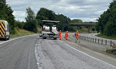 surface dressing A500 - pic by CEC Highways