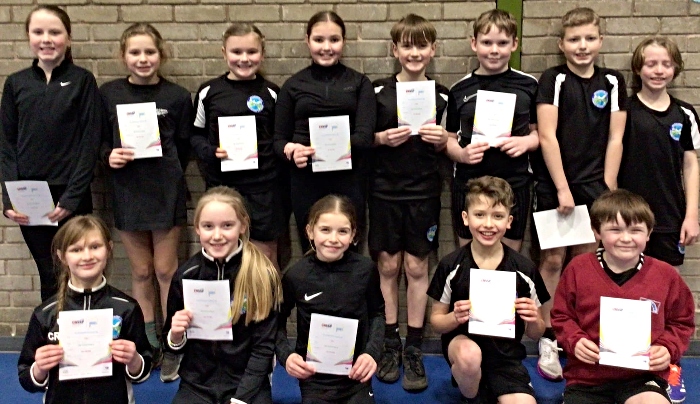 Bridgemere CE Primary team in athletics finals