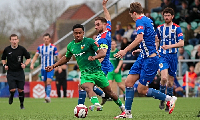 Second-half - Kofi Moore on the ball (1)