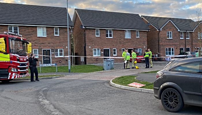 scene after car rams into house in willaston