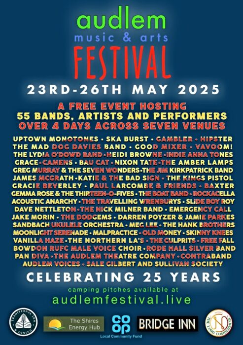 Audlem music and arts festival May 2025