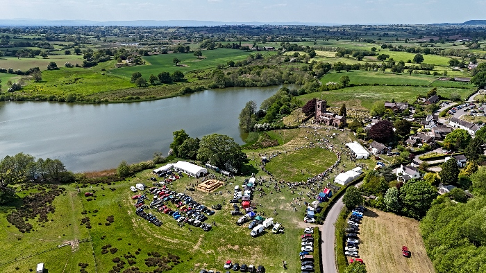 Aerial shot of Marbury Merry Days 2025