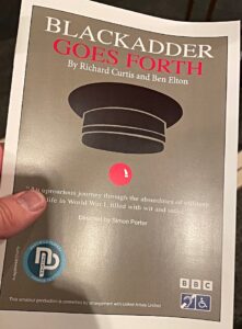Blackadder Goes Forth - programme