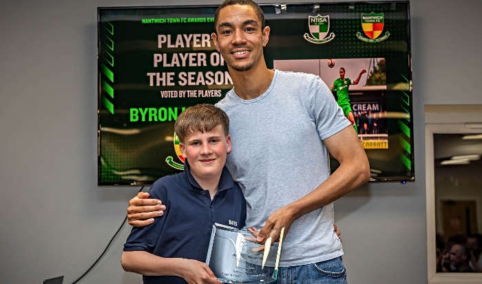 Byron Harrison wins player's player of season at Nantwich