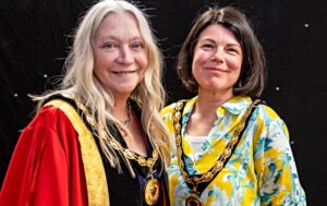 Cllr Mary Slinn with deputy mayor Cllr Kim Jamson