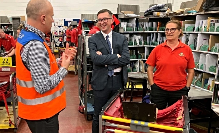 Connor Naismith MP at Royal Mail (1)