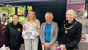 Elizabeth highly commended in Nantwich market traders competition