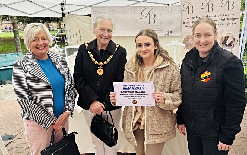 Hayleigh Burrows wins Local Traders event in Nantwich