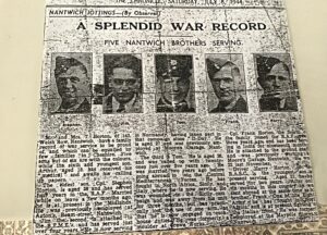 Horton brothers at World War 2 - newspaper archive