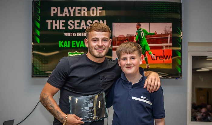 Kai Evans wins Player of the Season award