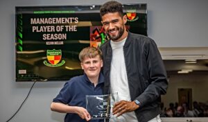 Kelvin Mellor wins award at Nantwich Town Awards